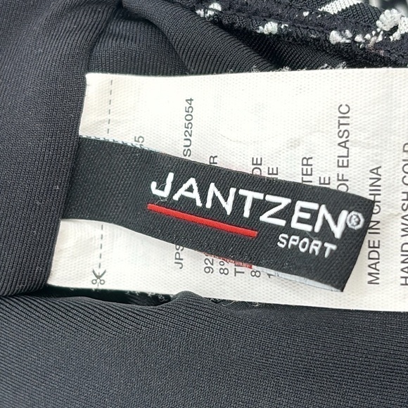 Jantzen‎ Women's Sport Jacquard Pointelle Strappy One Piece Swimsuit size Large - Picture 6 of 9